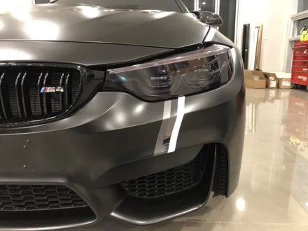 <부산랩핑,부산ppf,부산자동차랩핑>BMW M4 컴패티션 사틴블랙 전체랩핑 / 부산 강서구 명지동
