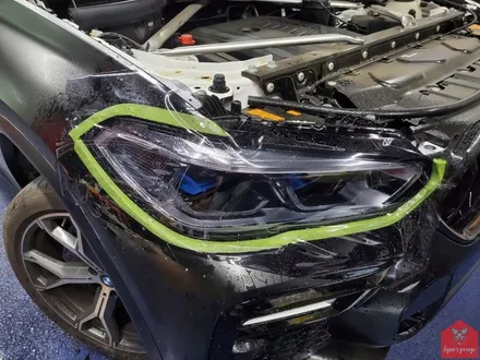 다크 포스 끝판왕! 부산랩핑 전문점 현스게러지 BMW X6 사틴블랙 전체랩핑(+크롬죽이기) 시공 소개 / 부산 강서구 명지동