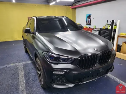다크 포스 끝판왕! 부산랩핑 전문점 현스게러지 BMW X6 사틴블랙 전체랩핑(+크롬죽이기) 시공 소개 / 부산 강서구 명지동