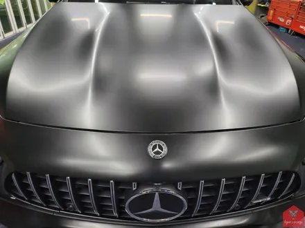 다크 포스 AMG!!! 부산랩핑 전문샵 현스게러지 벤츠 AMG GT 43 4도어 사틴블랙 전체랩핑 시공 소개 / 부산 강서구 명지동