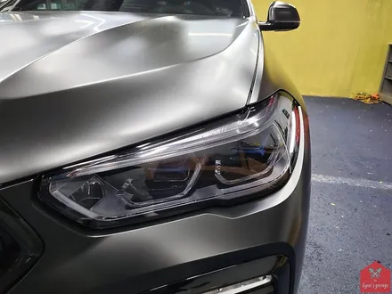 다크 포스 끝판왕! 부산랩핑 전문점 현스게러지 BMW X6 사틴블랙 전체랩핑(+크롬죽이기) 시공 소개 / 부산 강서구 명지동