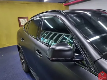 다크 포스 끝판왕! 부산랩핑 전문점 현스게러지 BMW X6 사틴블랙 전체랩핑(+크롬죽이기) 시공 소개 / 부산 강서구 명지동