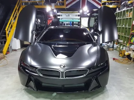 <부산랩핑,부산ppf> BMW i8 사틴블랙 전체랩핑 / 부산 강서구 명지동