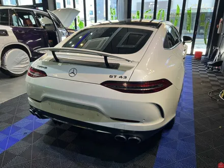 다크 포스 AMG!!! 부산랩핑 전문샵 현스게러지 벤츠 AMG GT 43 4도어 사틴블랙 전체랩핑 시공 소개 / 부산 강서구 명지동