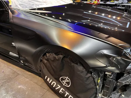 부산랩핑 전문샵 현스게러지 BMW M5 컴페티션 3M 사틴 블랙 전체랩핑 시공 소개 / 부산 강서구 명지동