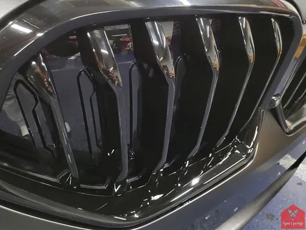 다크 포스 끝판왕! 부산랩핑 전문점 현스게러지 BMW X6 사틴블랙 전체랩핑(+크롬죽이기) 시공 소개 / 부산 강서구 명지동