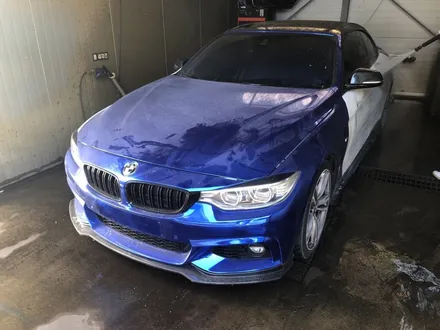 <부산랩핑,부산ppf>BMW 4시리즈 컨버터블 크롬전체랩핑&데칼 작업 / 부산 강서구 명지동