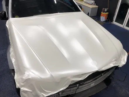 <부산랩핑,부산ppf,부산자동차랩핑>벤츠 C63 AMG w204 사틴 화이트펄 전체랩핑 / 부산 강서구 명지동