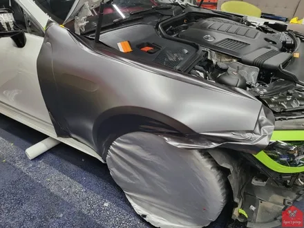 AMG의 카리스마!!! 부산랩핑 전문샵 현스게러지 AMG GT 43 4도어 사틴 다크 그레이 전체랩핑 시공 소개 / 부산 강서구 명지동