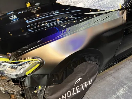 부산랩핑 전문샵 현스게러지 BMW M5 컴페티션 3M 사틴 블랙 전체랩핑 시공 소개 / 부산 강서구 명지동