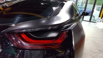<부산랩핑,부산ppf> BMW i8 사틴블랙 전체랩핑 / 부산 강서구 명지동