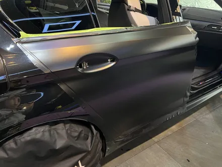 부산랩핑 전문샵 현스게러지 BMW M5 컴페티션 3M 사틴 블랙 전체랩핑 시공 소개 / 부산 강서구 명지동