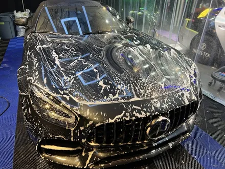부산랩핑 전문샵 현스게러지 벤츠 AMG GT 이노즈텍 어반 뱀부 전체랩핑 시공 소개 / 부산 강서구 명지동