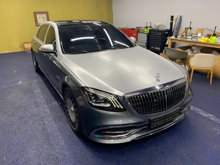 <부산랩핑,부산ppf,부산자동차랩핑>벤츠 S클래스 마이바흐 투톤랩핑, 듀오톤랩핑 / 부산 강서구 명지동