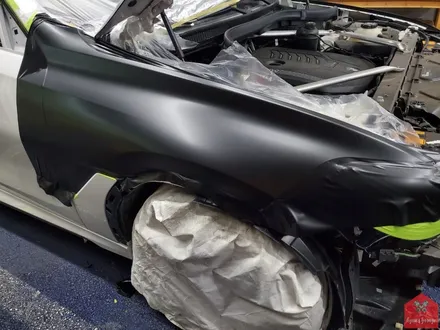 다크 포스 끝판왕! 부산랩핑 전문점 현스게러지 BMW X6 사틴블랙 전체랩핑(+크롬죽이기) 시공 소개 / 부산 강서구 명지동