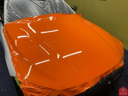 부산랩핑 전문점 현스게러지 BMW 신형 M440i 글로스 번트 오렌지 전체랩핑 시공 소개 / 부산 강서구 명지동
