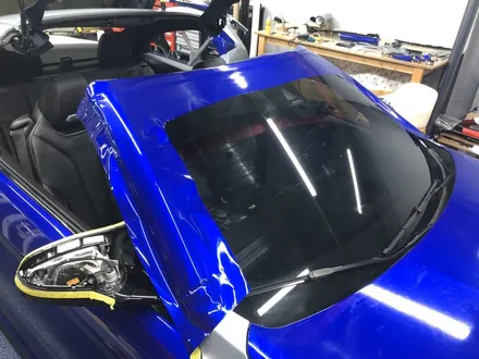 <부산랩핑,부산ppf,부산자동차랩핑>BMW M4 사일런스 에디션 컨버터블 블루라즈베리 전체랩핑 / 부산 강서구 명지동