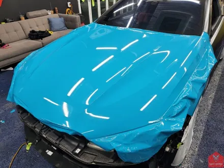 부산랩핑 전문점 현스게러지 BMW M8 쿠페 컴페티션 이노즈텍 마이애미 블루 전체랩핑 시공 소개 / 부산 강서구 명지동