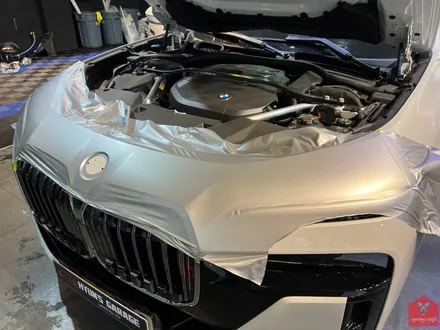 BMW 7시리즈 사틴 화이트 알루미늄 투톤 랩핑 (듀오톤 랩핑) 시공 소개 / 부산 기장, 김해, 창원