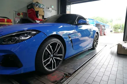 BMW Z4 G29 독일 리거 사이드 스커트 유광 블랙 장착 RIEGER / 경기 성남 분당