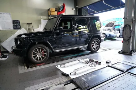 지바겐 G63AMG 아크라포빅 티타늄 머플러 장착 Akrapovic / 경기 성남 분당