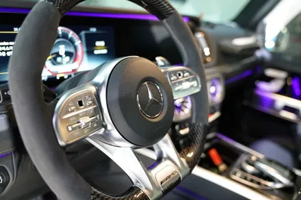 벤츠 지바겐 AMG 순정 알칸타라 카본 핸들 + 밀텍 가변 머플러 장착 / 경기 성남 분당