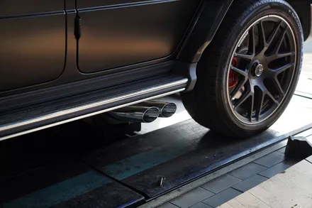 지바겐 G63AMG 브라부스 가변 머플러 실버 팁 (구조 변경 가능)BRABUS / 경기 성남 분당