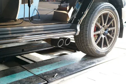 벤츠 지바겐 AMG 순정 알칸타라 카본 핸들 + 밀텍 가변 머플러 장착 / 경기 성남 분당