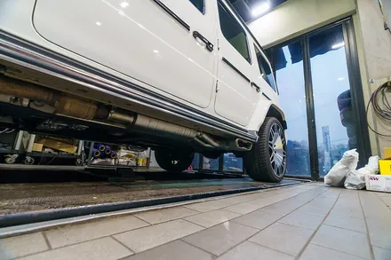 지바겐 G63amg 아크라포빅 티타늄 가변 머플러 W463A / 경기 성남 분당