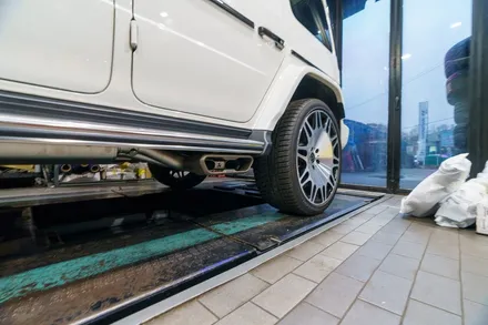지바겐 G63amg 아크라포빅 티타늄 가변 머플러 W463A / 경기 성남 분당