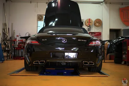 벤츠 SLS W197 독일 MEC 디자인 리어 범퍼 카본 디퓨져 카본 스포일러 장착 MEC DESIGN / 경기 성남 분당