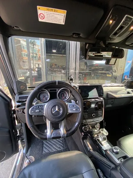 벤츠 전용  신형 카본 핸들 에어백/진동기능 포함 AMG 지바겐 W463 G63AMG,G350,G500,W213,W212,W222 / 경기 성남 분당