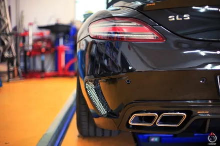 벤츠 SLS W197 독일 MEC 디자인 리어 범퍼 카본 디퓨져 카본 스포일러 장착 MEC DESIGN / 경기 성남 분당