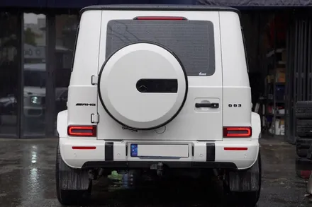 벤츠 지바겐 G63AMG 브라부스 모노블록 Z 22인치 + 브라부스 정품 펜더 스티커 + AMG 정품 미러 레드 라인 스티커 장착 BRABUS ,AMG / 경기 성남 분당