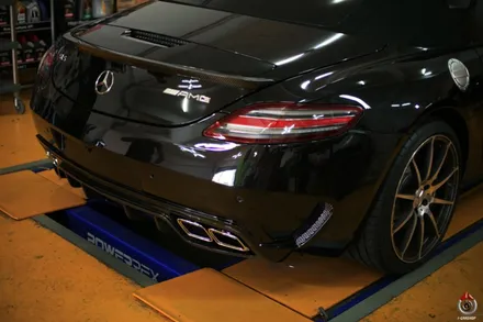 벤츠 SLS W197 독일 MEC 디자인 리어 범퍼 카본 디퓨져 카본 스포일러 장착 MEC DESIGN / 경기 성남 분당