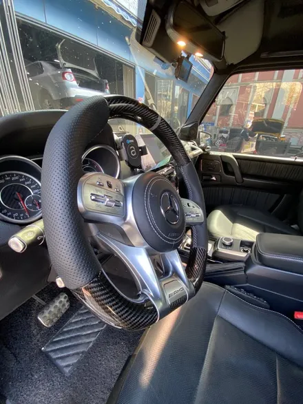 벤츠 전용  신형 카본 핸들 에어백/진동기능 포함 AMG 지바겐 W463 G63AMG,G350,G500,W213,W212,W222 / 경기 성남 분당