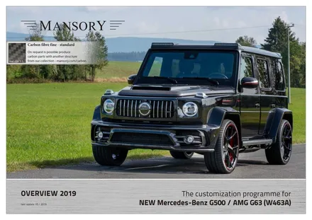 벤츠 지바겐 W463A G63AMG 만소리 디자인 와이드보디키트 MANSORY / 경기 성남 분당
