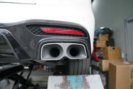 벤츠 GLE63AMG 브라부스 가변 머플러 카본 디퓨져 장착 BRABUS / 경기 성남 분당