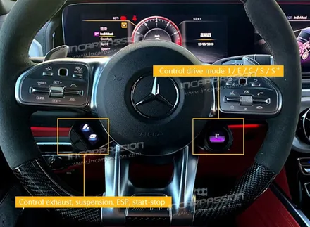 지바겐 G63AMG 에디션1 알칸타라 카본 핸들 + AMG 퍼포먼스 드라이빙 유닛 장착 / 경기 성남 분당