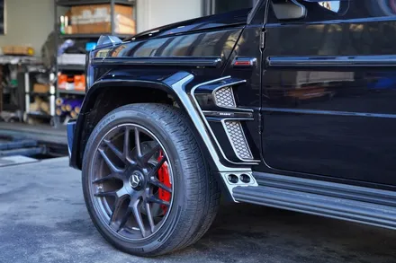 지바겐 와이드스타 G63AMG , 아크라포빅 티타늄 머플러 ,브라부스 엠블럼 세트 BRABUS / 경기 성남 분당