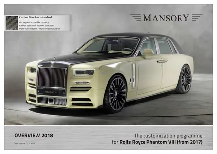 롤스로이스 팬텀 Rolls Royce Phantom VIII 만소리 튜닝 프로그램 Mansory / 경기 성남 분당