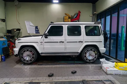 지바겐 G63amg 아크라포빅 티타늄 가변 머플러 W463A / 경기 성남 분당