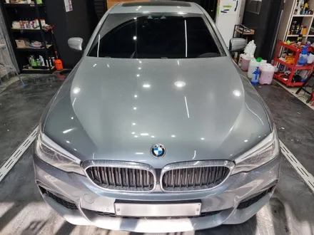 인천 청라 송도 BMW 5시리즈 사틴 다크 그레이 전체랩핑 / 인천 청라동