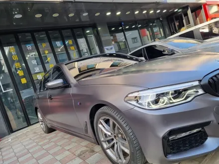 인천 청라 송도 BMW 5시리즈 사틴 다크 그레이 전체랩핑 / 인천 청라동