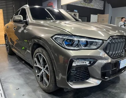 인천 청라 송도 BMW X6 유광 차콜메탈릭 전체랩핑 / 인천 청라동
