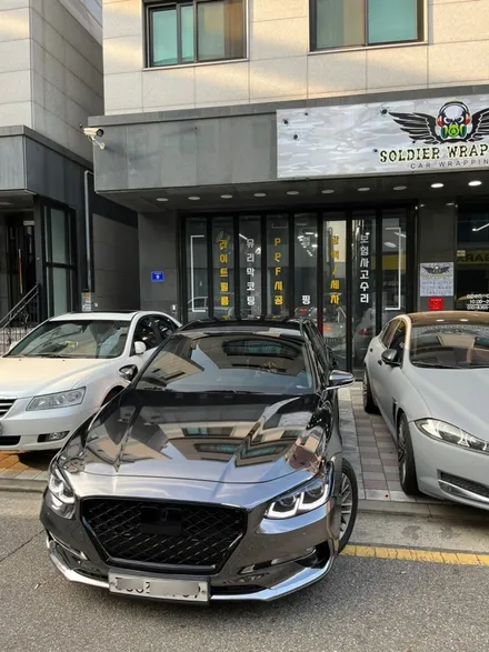 그랜저 ig 블랙크롬 전체랩핑 , 라이트 PPF / 인천 청라동