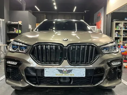 인천 청라 송도 BMW X6 유광 차콜메탈릭 전체랩핑 / 인천 청라동