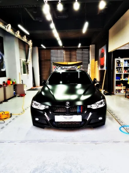 BMW 3시리즈 사틴블랙 랩핑 / 인천 청라동