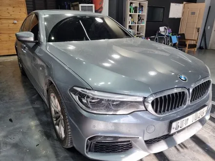 인천 청라 송도 BMW 5시리즈 사틴 다크 그레이 전체랩핑 / 인천 청라동