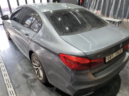 인천 청라 송도 BMW 5시리즈 사틴 다크 그레이 전체랩핑 / 인천 청라동